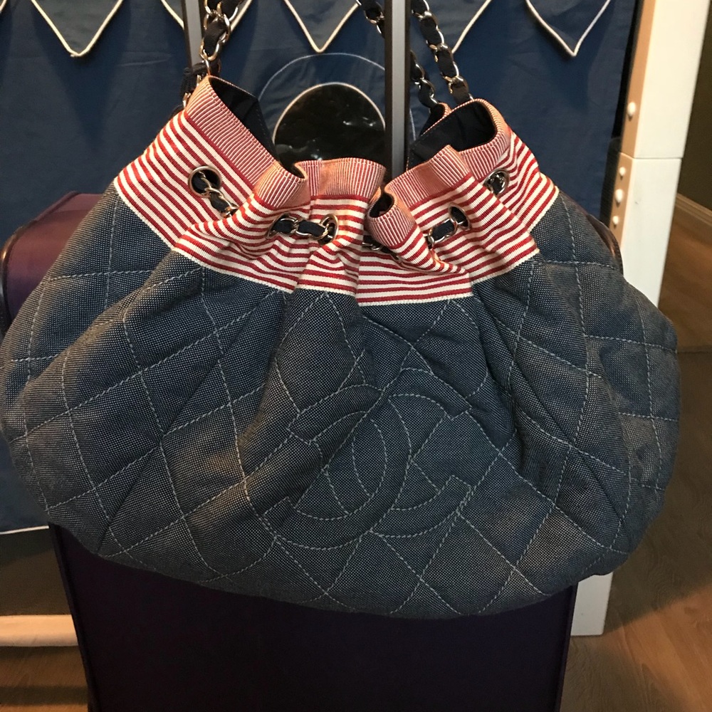 Authentic Chanel Denim Bag